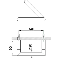 Cisal System Держатель туалетной бумаги открытый, подвесной, цвет: night black SY09040040