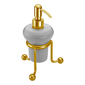 Cisal Arcana Дозатор для жидкого мыла, настольный, керамическая колба, цвет: 24k gold AR09063024