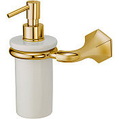 Cisal Cherie Дозатор для жидкого мыла, подвесной, керамическая колба, цвет: 24k gold CE09062024