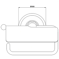 Nicolazzi Accessori Bagno Minimale Держатель туалетной бумаги, цвет: хром 1492MCR