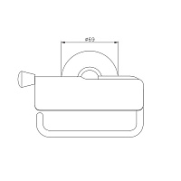 Nicolazzi Impero Держатель туалетной бумаги с крышкой, цвет золото 1492GO36
