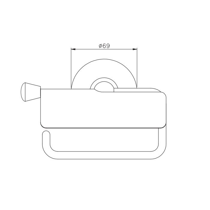 Nicolazzi Impero Держатель туалетной бумаги с крышкой, цвет хром 1492CR36