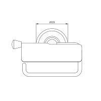 Nicolazzi Onice Держатель туалетной бумаги с крышкой, цвет золото 1492GO09O