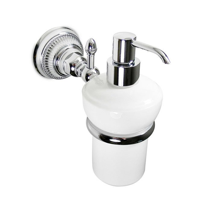 Nicolazzi Impero Дозатор для жидкого мыла подвесной, керамическая колба, цвет: хром 1489CR36