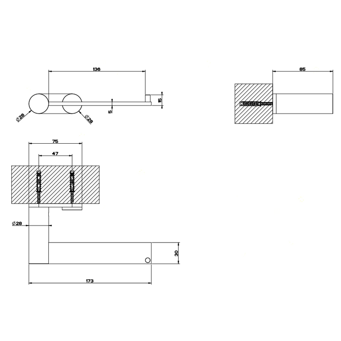 Gessi 316 Accessories Держатель для туалетной бумаги, цвет: steel brushed 54749#239