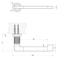 Gessi Inciso Держатель для туалетной бумаги, цвет nero XL 58455#299