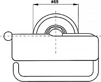 Nicolazzi Classica Держатель туалетной бумаги с крышкой, цвет бронза 1492DB