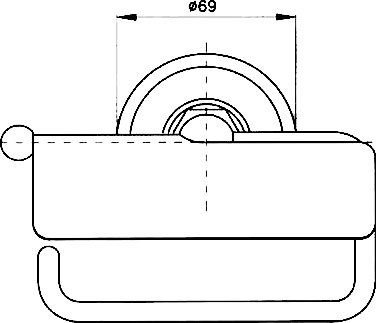 Nicolazzi Accessori Держатель туалетной бумаги, подвесной, цвет бронза 1492BZ