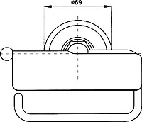 Nicolazzi Accessori Держатель туалетной бумаги, подвесной, цвет бронза 1492BZ