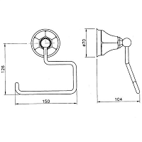 Nicolazzi Accessori Держатель туалетной бумаги, подвесной, цвет бронза 1492BZ