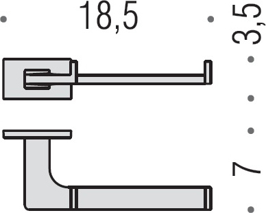 Colombo Design Look Держатель туалетной бумаги подвесной, открытый, цвет: chrome B1608.CR