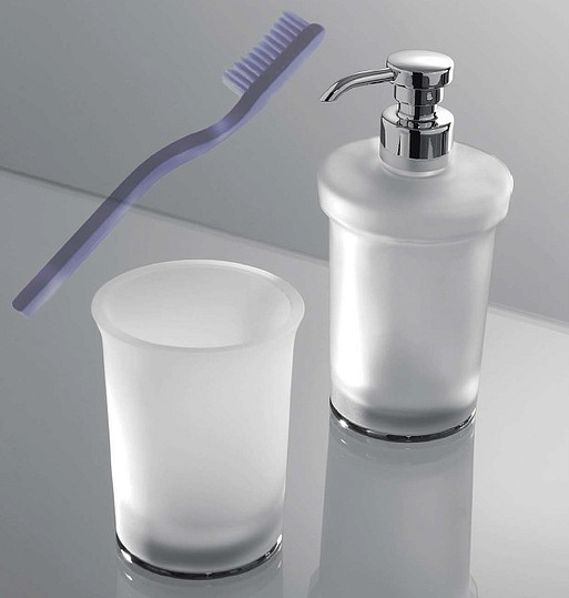 Colombo Design Link Дозатор для жидкого мыла настольный, стеклянная колба, цвет: chrome B9311.CR-VAN