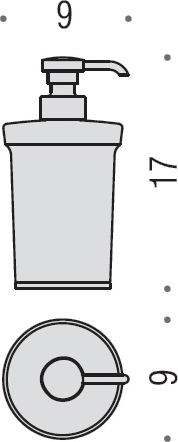 Colombo Design Link Дозатор для жидкого мыла настольный, стеклянная колба, цвет: chrome B9311.CR-VAN