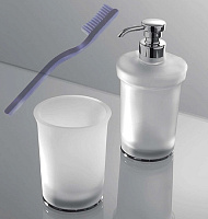 Colombo Design Link Дозатор для жидкого мыла настольный, стеклянная колба, цвет: chrome B9311.CR-VAN