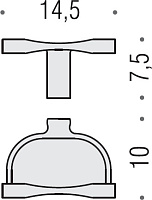 Colombo Design Luna Держатель туалетной бумаги подвесной, открытый, цвет: chrome B0108.CR