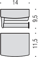 Colombo Design Land Держатель туалетной бумаги подвесной с крышкой, цвет: chrome B2891.CR