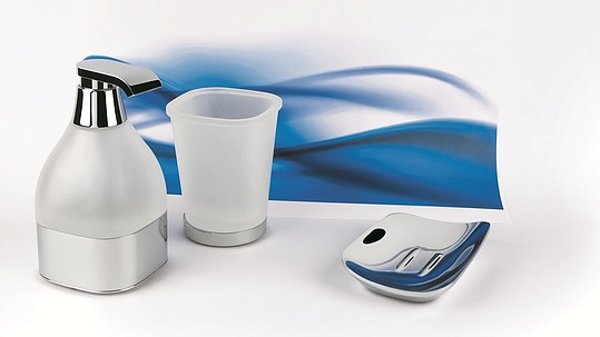 Colombo Design Alize Дозатор для жидкого мыла настольнный, стеклянная колба, цвет: chrome B9331.CR-VAN