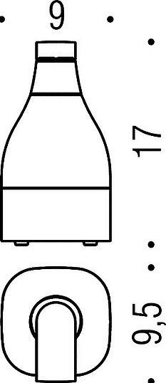 Colombo Design Alize Дозатор для жидкого мыла настольнный, стеклянная колба, цвет: chrome B9331.CR-VAN