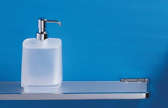 Colombo Design Time Дозатор для жидкого мыла настольный, стеклянная колба, цвет: chrome W4281-VAN