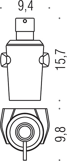 Colombo Design Road Дозатор для жидкого мыла подвесной, стеклянная колба, цвет: chrome B9338.CR-VAN