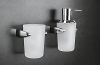 Colombo Design Road Дозатор для жидкого мыла подвесной, стеклянная колба, цвет: chrome B9338.CR-VAN