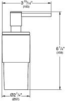Grohe Atrio New Дозатор для жидкого мыла, стеклянная колба, цвет нержавеющая сталь 40306DC3