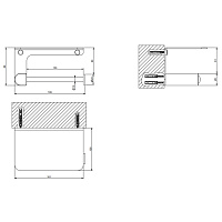 Gessi Rilievo Держатель туалетной бумаги с крышкой, цвет: chrome 59449#031