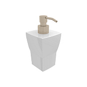 Bertocci Grace Дозатор для жидкого мыла настольный, керамическая колба, цвет: nichel mat 142 7728 6050