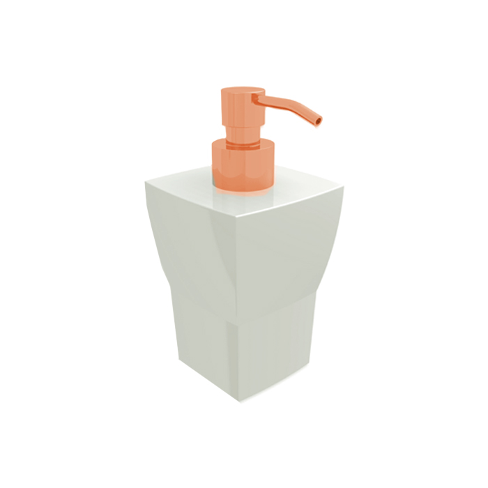 Bertocci Grace Дозатор для жидкого мыла настольный, керамическая колба, цвет: розовое золото 142 7728 5500