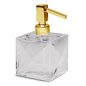 Bertocci Grimilde Дозатор для жидкого мыла настольный, стеклянная колба, цвет: золото 119 9048 5050