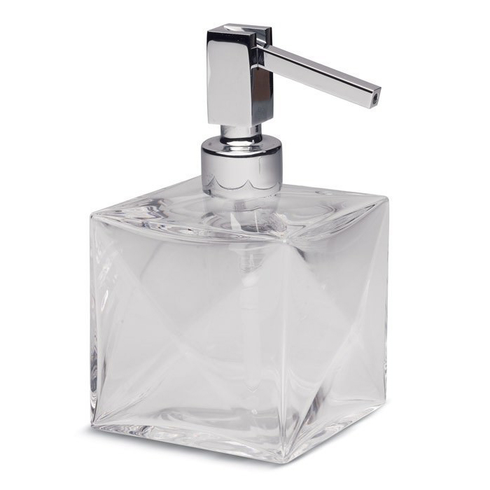 Bertocci Grimilde Дозатор для жидкого мыла настольный, стеклянная колба, цвет: хром 119 9048 0000