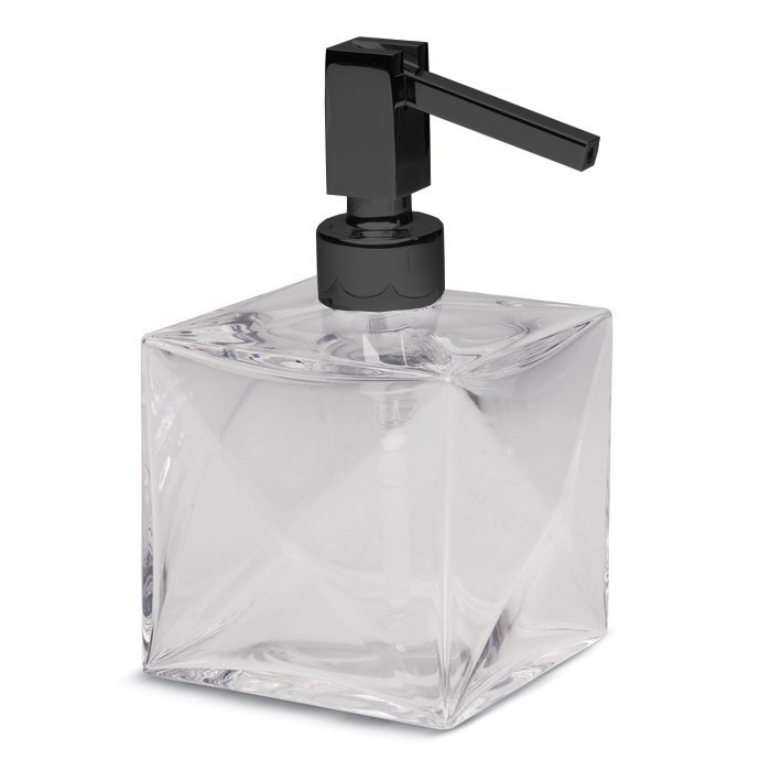 Bertocci Grimilde Дозатор для жидкого мыла, настольный, стеклянная колба, цвет: черный 119 9048 0800