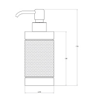 Bertocci Officina 01 Дозатор настольный, цвет: черный матовый 127 7548 0800