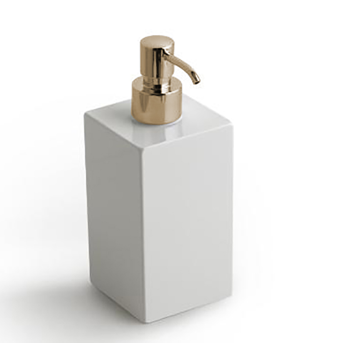 Bertocci Settecento Дозатор для жидкого мыла подвесной, композитная колба, цвет: золото 145 0748 5000