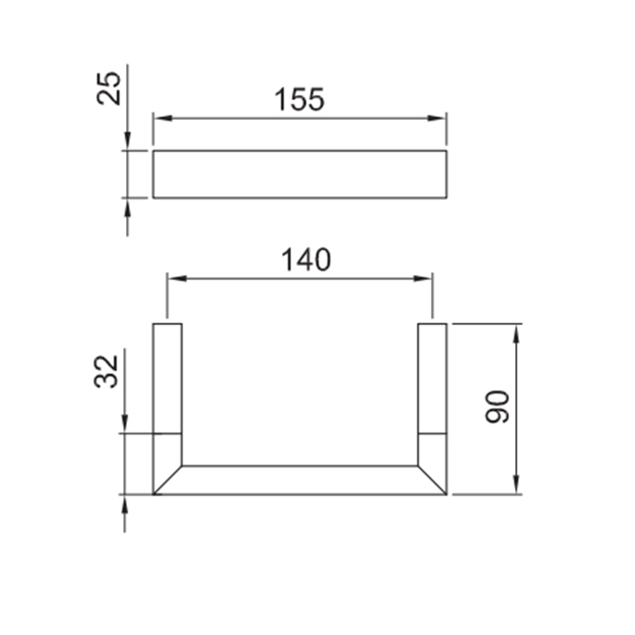 Fantini Linea Держатель туалетной бумаги, цвет черный матовый 92 13 7709