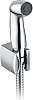 Kludi Bozz Гиг. душевой гарнитур: душевая лейка 1 вид струи, держ. душа, шланг 125 см, цвет: хром 7304205-00