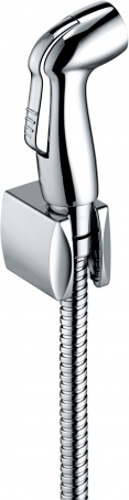 Kludi Bozz Гиг. душевой гарнитур: душевая лейка 1 вид струи, держ. душа, шланг 125 см, цвет: хром 7304205-00
