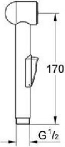 Grohe BauCurve Гигиенический душ комплект, цвет хром 123072