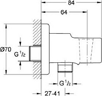 Grohe BauCurve Гигиенический душ комплект, цвет хром 123072