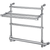 Margaroli Sole 554 Полотенцесушитель электрический с полкой 57х54h (47), выкл. справа, цвет: chrome 5544703CRPB