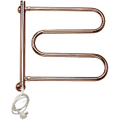 Margaroli Vento 500 Полотенцесушитель электр. поворотный 55х61h (57,5) шнур, цвет: bronze/old brass 500OBC