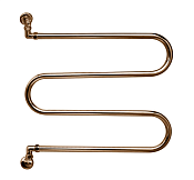 Margaroli Vento 400 Полотенцесушитель водяной для ГВС 60х65h (int 59) вертикальное, bronze/old brass 400OB