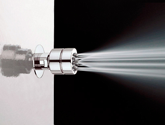 Bossini Tondo-Gom Душевая форсунка настенная d4,5x5,4 см, цвет: chrome I00137.030