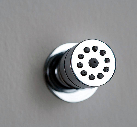 Bossini Tondo-Gom Душевая форсунка настенная d4,5x5,4 см, цвет: chrome I00137.030