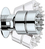 Bossini Tondo-Gom Душевая форсунка настенная d4,5x5,4 см, цвет: chrome I00137.030