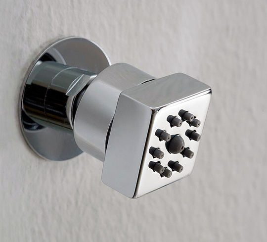 Bossini Cubic-Gom Душевая форсунка настенная d4,5x5,4 см, цвет: chrome I00135.030