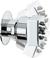 Bossini Cubic-Gom Душевая форсунка настенная d4,5x5,4 см, цвет: chrome I00135.030