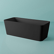 ArtCeram Square Ванна из Livingtec отдельностоящая 180x80 см, цвет: matt black ACW004 17