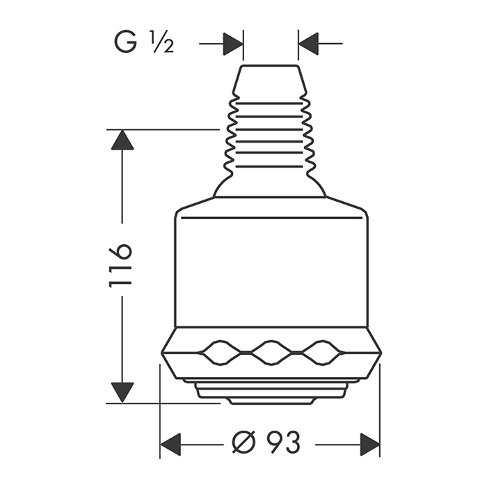 Hansgrohe Clubmaster Верхний душ 9,3 см, 3 вида струи, регулируемый угол, цвет: хром 28496000