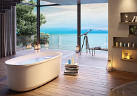 Jacuzzi Arga Ванна 175x85xh57 см, отдельностоящая, цвет белый глянцевый ARG101C0118